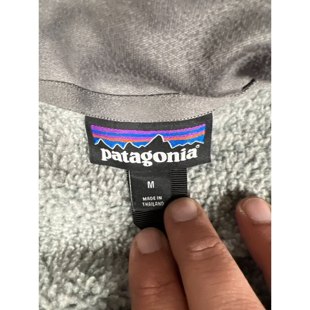 Patagonia Men Medium Gray Better Sweater Full-Zip Knit Fleece Jacket - Picture 6 of 6